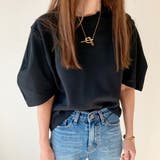 ブラック | パフスリーブ Tシャツ レディース | Miniministore