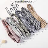 ギンガムチェック ターバン ヘアバンド | Miniministore | 詳細画像2