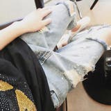 ダメージ デニムパンツ 韓国風 お洒落 | Miniministore | 詳細画像11