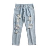 ダメージ デニムパンツ 韓国風 お洒落 | Miniministore | 詳細画像3