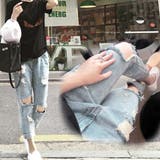 ダメージ デニムパンツ 韓国風 お洒落 | Miniministore | 詳細画像7