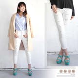 クラッシュ デニムパンツ レディース ダメージ ジーンズ ジーパン 美脚パンツ | Miniministore | 詳細画像7