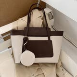 ブラウン | トートバッグ レディース 丸型コインケース付き | Miniministore
