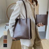 トートバッグ ポーチ付き クロコダイル柄 | Miniministore | 詳細画像1