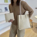 トートバッグ ポーチ付き クロコダイル柄 | Miniministore | 詳細画像13