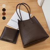 トートバッグ ポーチ付き クロコダイル柄 | Miniministore | 詳細画像7