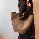 PUレザートートバッグ 大容量 レトロ オフィスカジュアル | Miniministore | 詳細画像10 