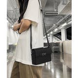 スクエア ショルダーバッグ 斜めがけ鞄黒 | Miniministore | 詳細画像5 