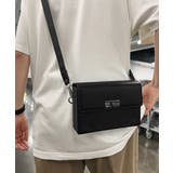 スクエア ショルダーバッグ 斜めがけ鞄黒 | Miniministore | 詳細画像7 
