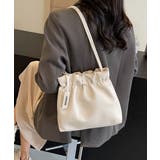 ギャザートートバッグ フリル肩掛けバッグ | Miniministore | 詳細画像6