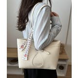 スカーフ付きトートバッグフェイクレザー鞄 | Miniministore | 詳細画像12