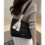 スカーフ付きトートバッグフェイクレザー鞄 | Miniministore | 詳細画像7