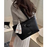 スカーフ付きトートバッグフェイクレザー鞄 | Miniministore | 詳細画像9