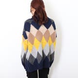 配色ニットカーディガン 韓国風レディース | Miniministore | 詳細画像23 