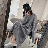 フード付き ニットワンピース秋冬 韓国風 | Miniministore | 詳細画像7