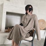 フード付き ニットワンピース秋冬 韓国風 | Miniministore | 詳細画像9