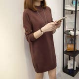 ニットチュニック 長袖 ニットトップス | Miniministore | 詳細画像8