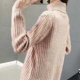 リブニットトップス タートルネック 韓国 | Miniministore | 詳細画像4 