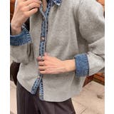 デニム切り替えニットカーディガン 韓国風 | Miniministore | 詳細画像11