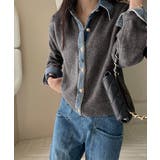 デニム切り替えニットカーディガン 韓国風 | Miniministore | 詳細画像2