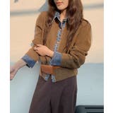 デニム切り替えニットカーディガン 韓国風 | Miniministore | 詳細画像20