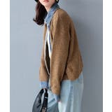 デニム切り替えニットカーディガン 韓国風 | Miniministore | 詳細画像31