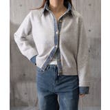 デニム切り替えニットカーディガン 韓国風 | Miniministore | 詳細画像35