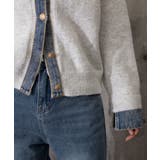 デニム切り替えニットカーディガン 韓国風 | Miniministore | 詳細画像36
