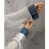 デニム切り替えニットカーディガン 韓国風 | Miniministore | 詳細画像38