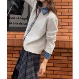 デニム切り替えニットカーディガン 韓国風 | Miniministore | 詳細画像8