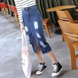ダメージ デニムスカート レディース | Miniministore | 詳細画像13