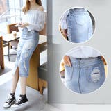 ダメージ デニムスカート レディース | Miniministore | 詳細画像5