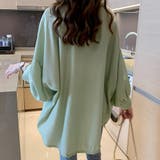 パフスリーブ シャツブラウス チュニックシャツ | Miniministore | 詳細画像13