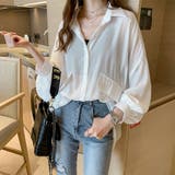 パフスリーブ シャツブラウス チュニックシャツ | Miniministore | 詳細画像4