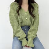 ニットカーディガン レディース 透かし | Miniministore | 詳細画像10