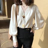 スキッパー ブラウス レディース | Miniministore | 詳細画像5