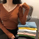 ギャザーリブニットトップスレディース秋冬 | Miniministore | 詳細画像11 