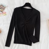 ギャザーリブニットトップスレディース秋冬 | Miniministore | 詳細画像5 