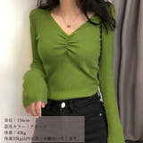 ギャザーリブニットトップスレディース秋冬 | Miniministore | 詳細画像7 