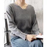 ニットトップス レディース Vネック長袖 | Miniministore | 詳細画像20 