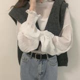 シャツブラウス ギャザー レディース | Miniministore | 詳細画像12