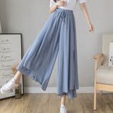 ワイドパンツ シフォン ガウチョパンツ春夏 | Miniministore | 詳細画像11
