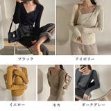 リブ ニットトップス レディース 長袖 | Miniministore | 詳細画像2