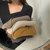 リブ ニットトップス レディース 長袖 | Miniministore | 詳細画像5
