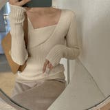 リブ ニットトップス レディース 長袖 | Miniministore | 詳細画像7