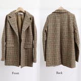 グレンチェックジャケット レディース韓国 | Miniministore | 詳細画像3