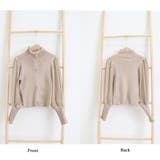 バルーン袖 リブニットトップス 韓国風 | Miniministore | 詳細画像3