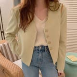 ノーカラージャケット Vネック 韓国風秋 | Miniministore | 詳細画像5
