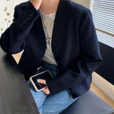 ノーカラージャケット Vネック 韓国風秋 | Miniministore | 詳細画像9