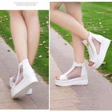 オープントゥ ブーツサンダル レディース 歩きやすい 厚底サンダル 疲れない | Miniministore | 詳細画像10